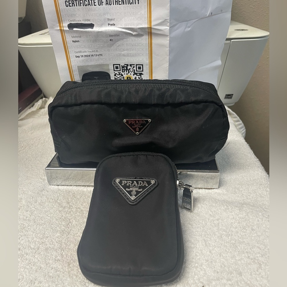 🔥HP🔥Prada Nylon Pouch Bundle
